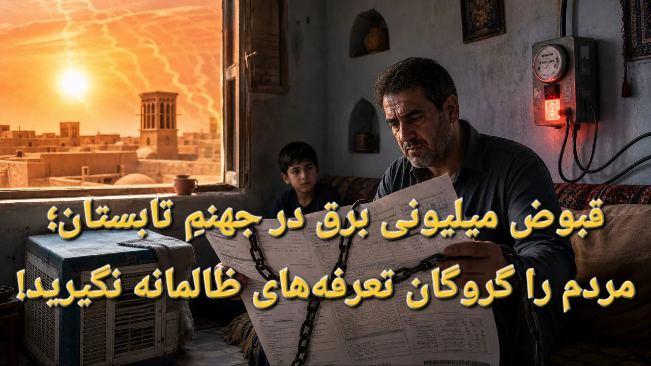 قبوض میلیونی برق در جهنمِ تابستان؛ مردم را گروگان تعرفه‌های ظالمانه نگیرید!
